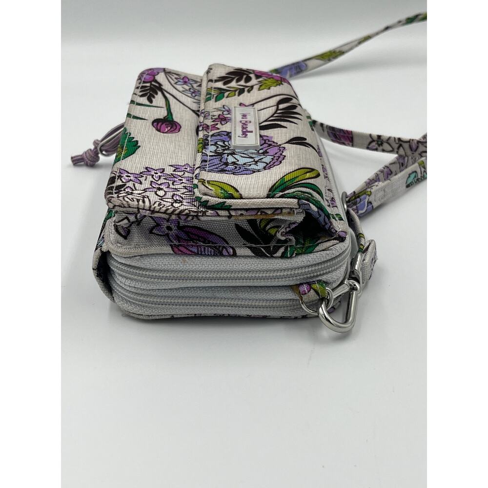 Vera Bradley Floral RFID All in One Crossbody Lavender Meadow Purple - Picture 5 of 9